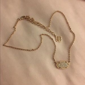 Kendra Scott Iridescent Drusy Elisa Necklace